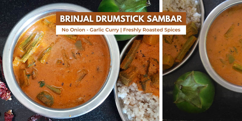 Brinjal Drumstick Sambar