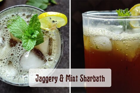 Mint Jaggery Juice