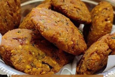 Roasted Chana Dal Masala Vade