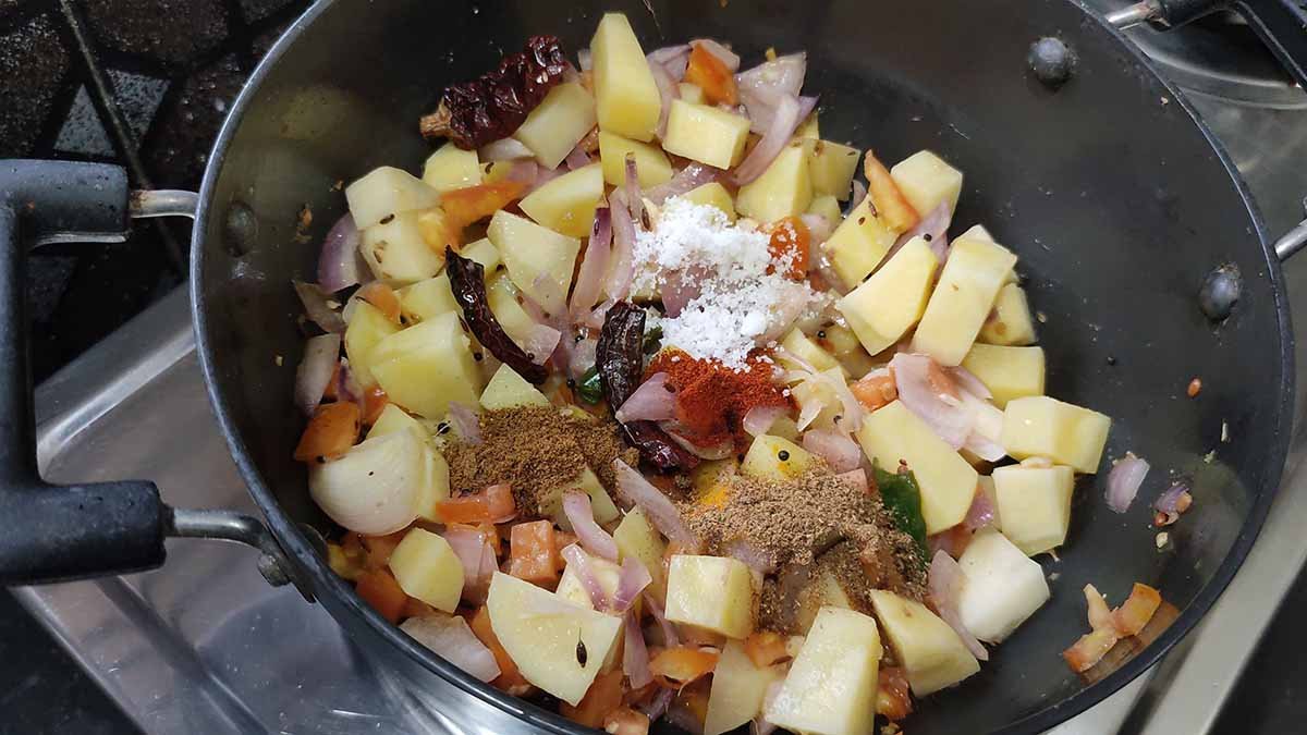 Aloo Spring Onion Sabzi