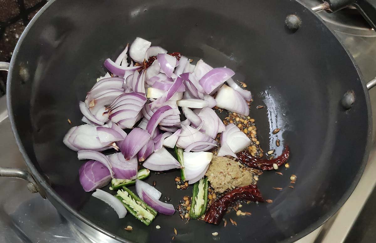 Aloo Spring Onion Sabzi